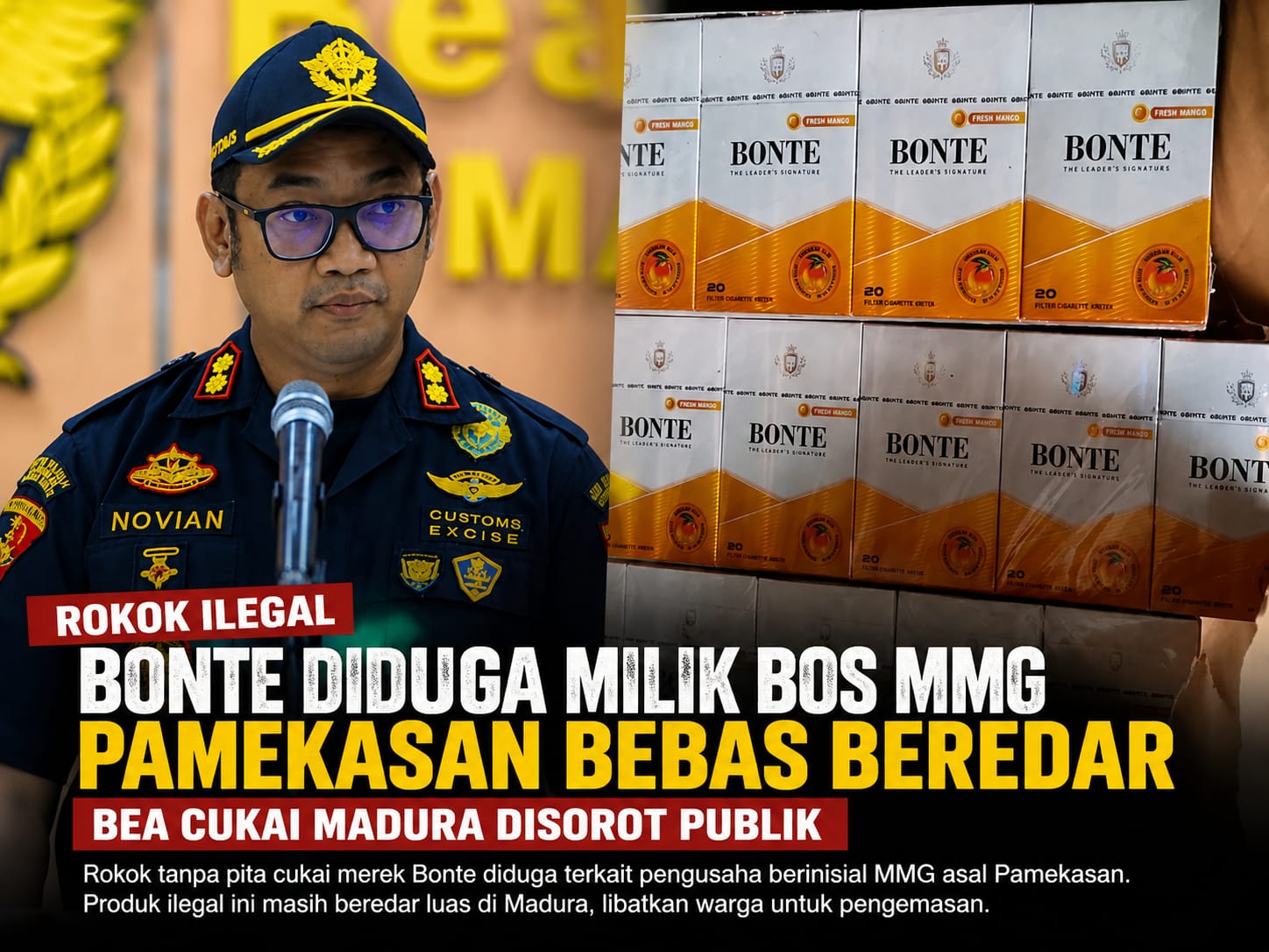Rokok Ilegal BONTE Diduga Milik Bos MMG Pamekasan Bebas Beredar, Warga Pragaan Disebut Terlibat Pengemasan sebelum Dikirim ke Berbagai Daerah